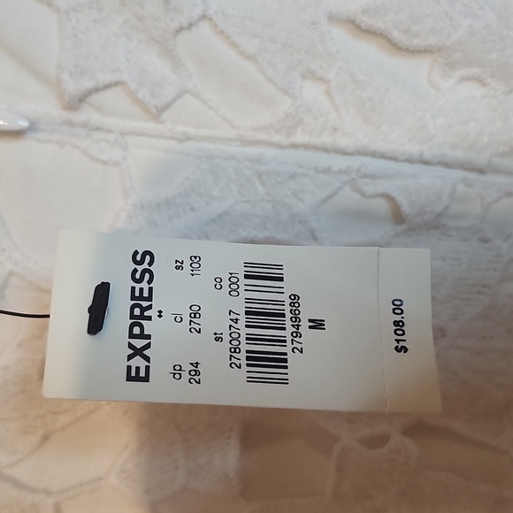 Express Cream Tiered Midi Sundress - Picture 11 of 12